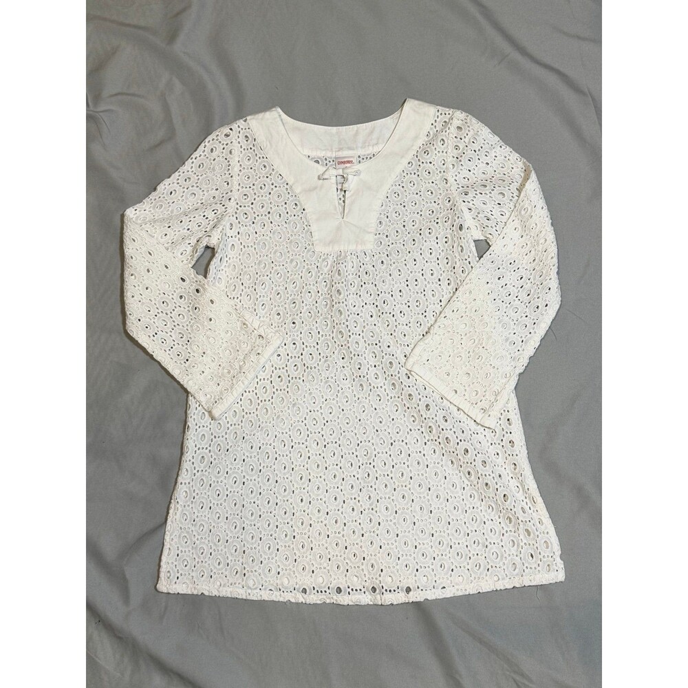 Gymboree embroidered cotton shirt dress - KID Size 6 (A091)